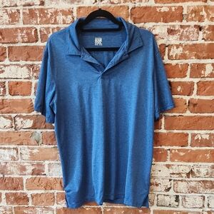 Weatherproof Men's Heather Blue Polo Shirt